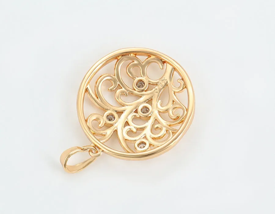 Tree of Life Pendant Necklace 18K Gold plated