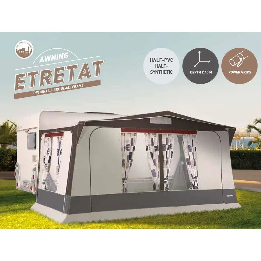 Trigano Etretat 240 (Steel/Fiberglass) Caravan Awning