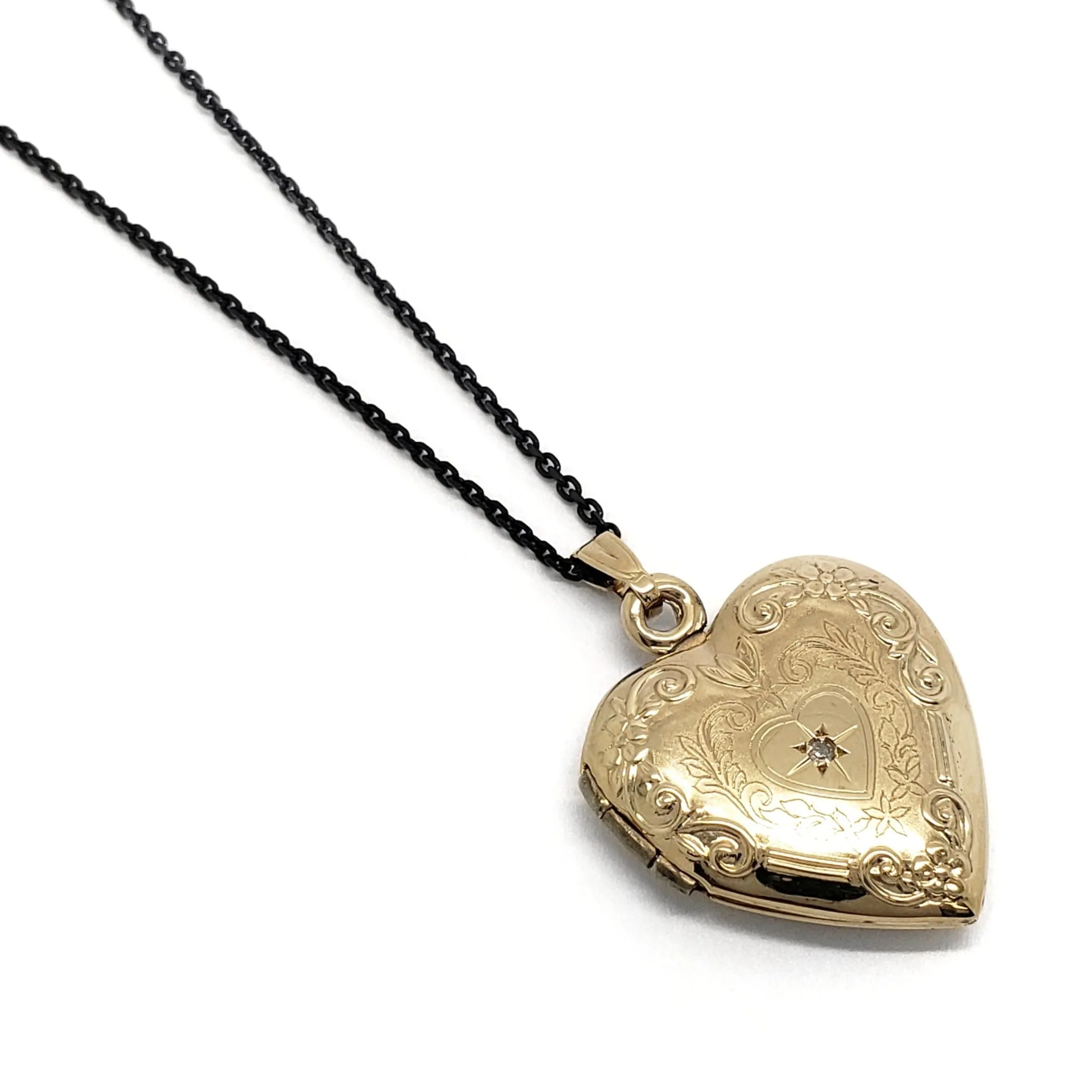 Vintage Diamond Heart Locket