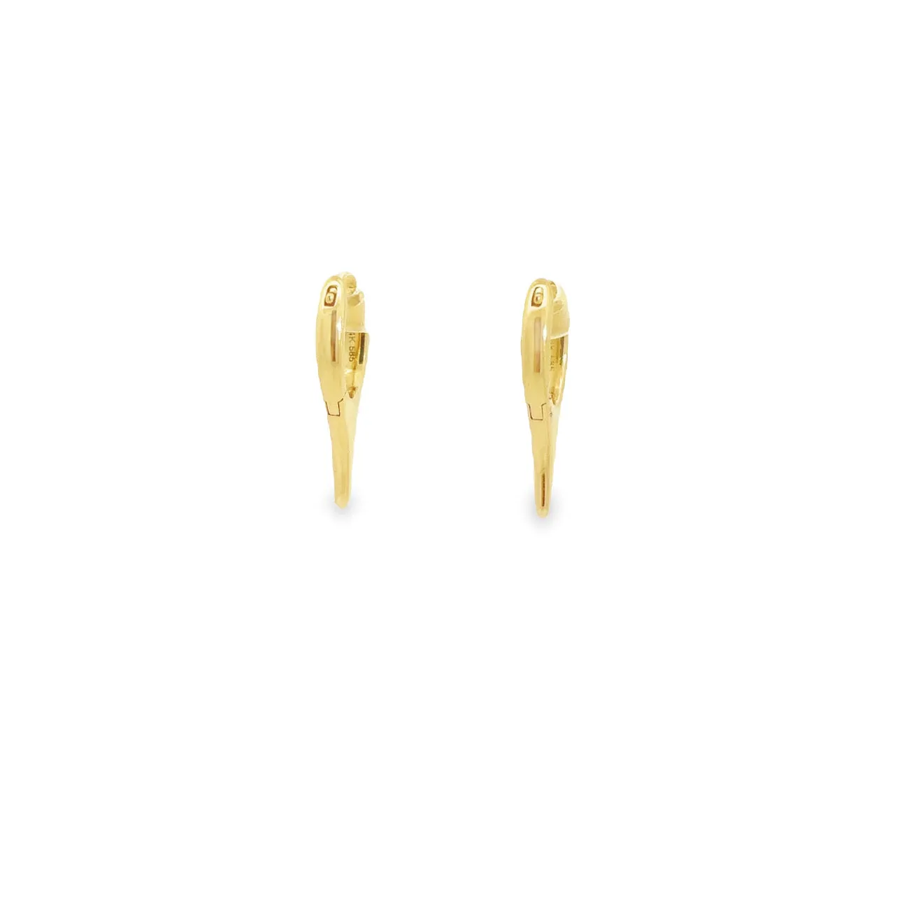 WD1098 14kt Single Blue Sapphire spike Earring