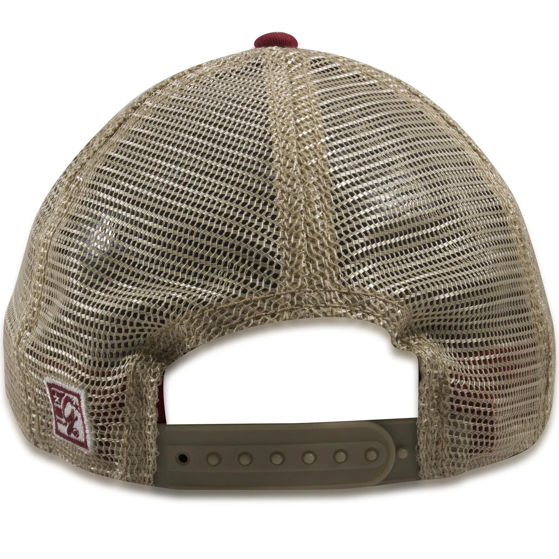 Wildwood New Jersey Sunset Wave Cardinal / Khaki Mesh-Back Trucker Hat