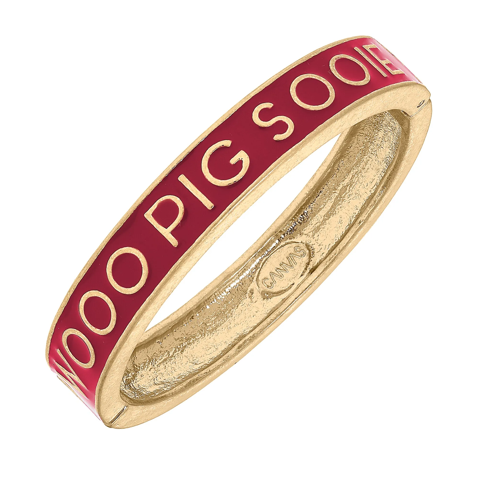 Women's Arkansas Razorbacks Enamel Hinge Bangle