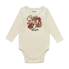 Wrangler Baby Girls Onesie | White Color | Shop Now