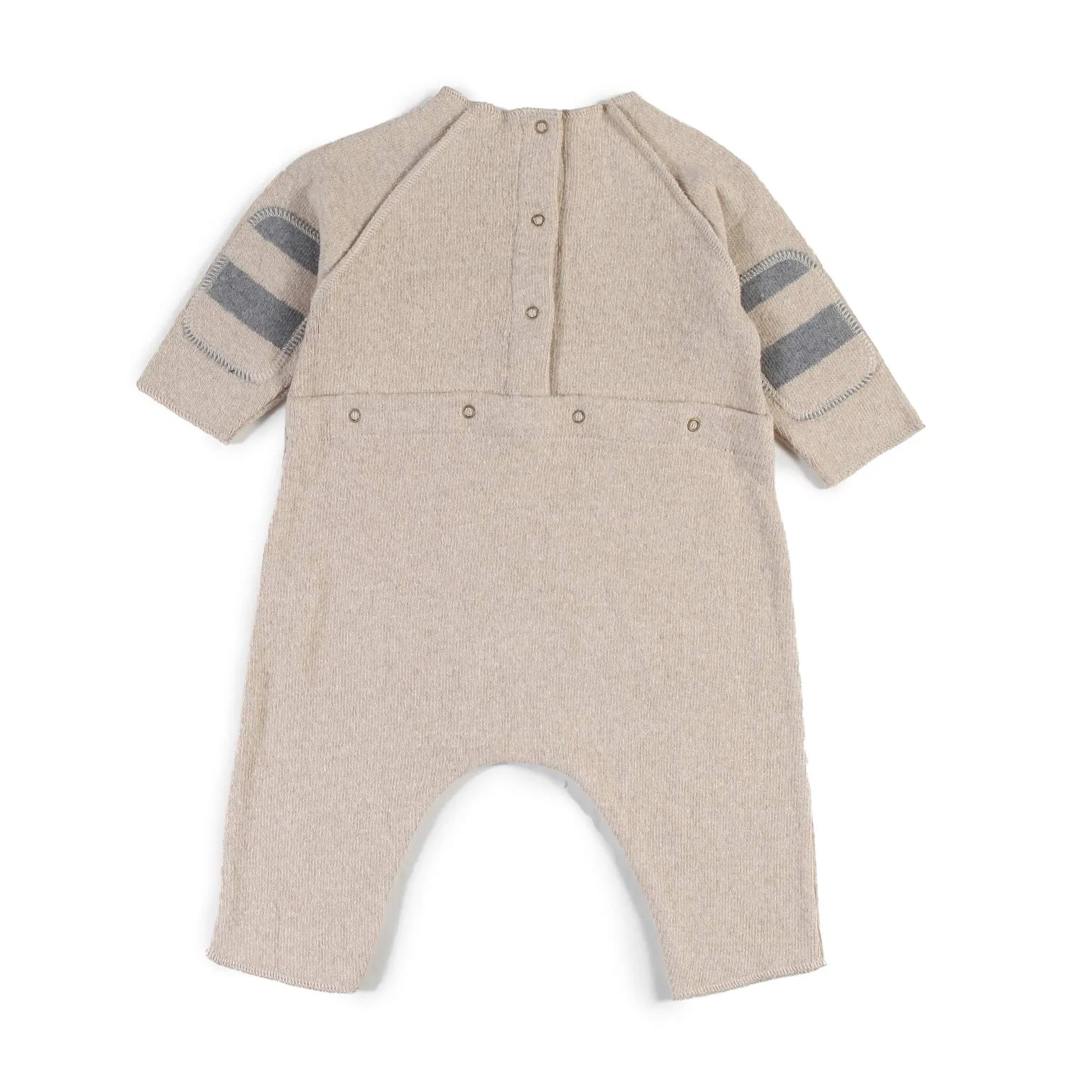 Zhoe & Tobiah Zhoe E Tobiah Ecru Interlock Onesie For Babies