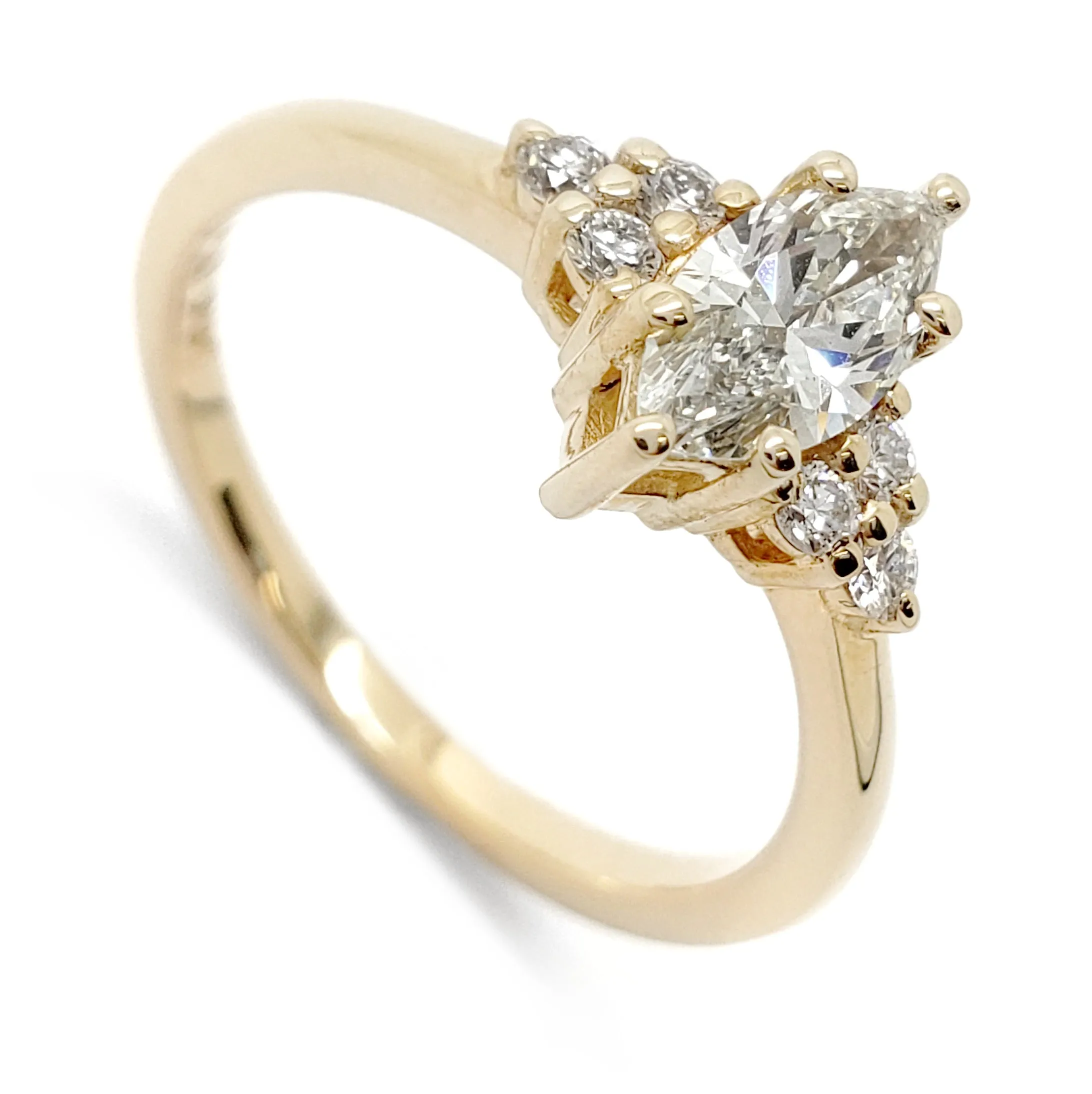 Zira Yellow | Marquise Lab Diamond