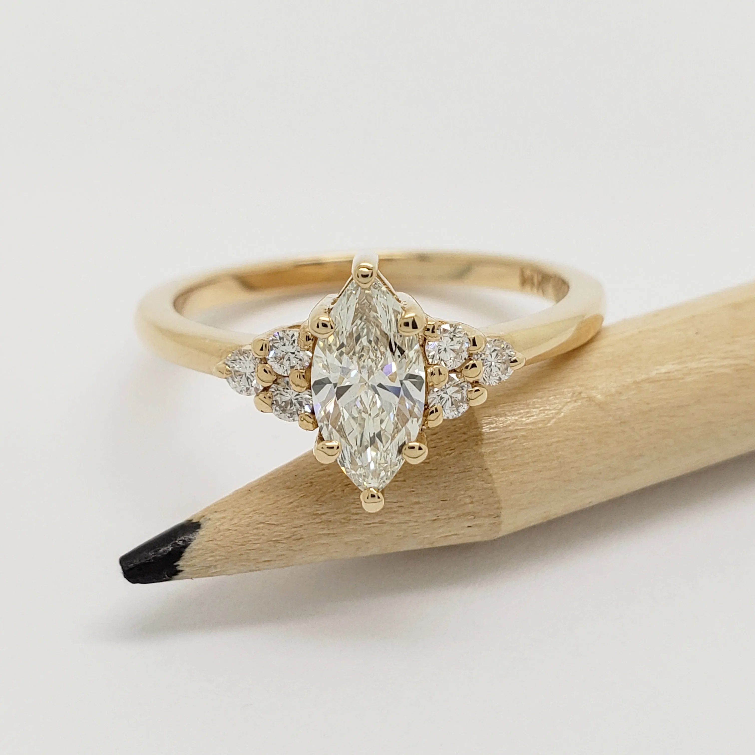 Zira Yellow | Marquise Lab Diamond