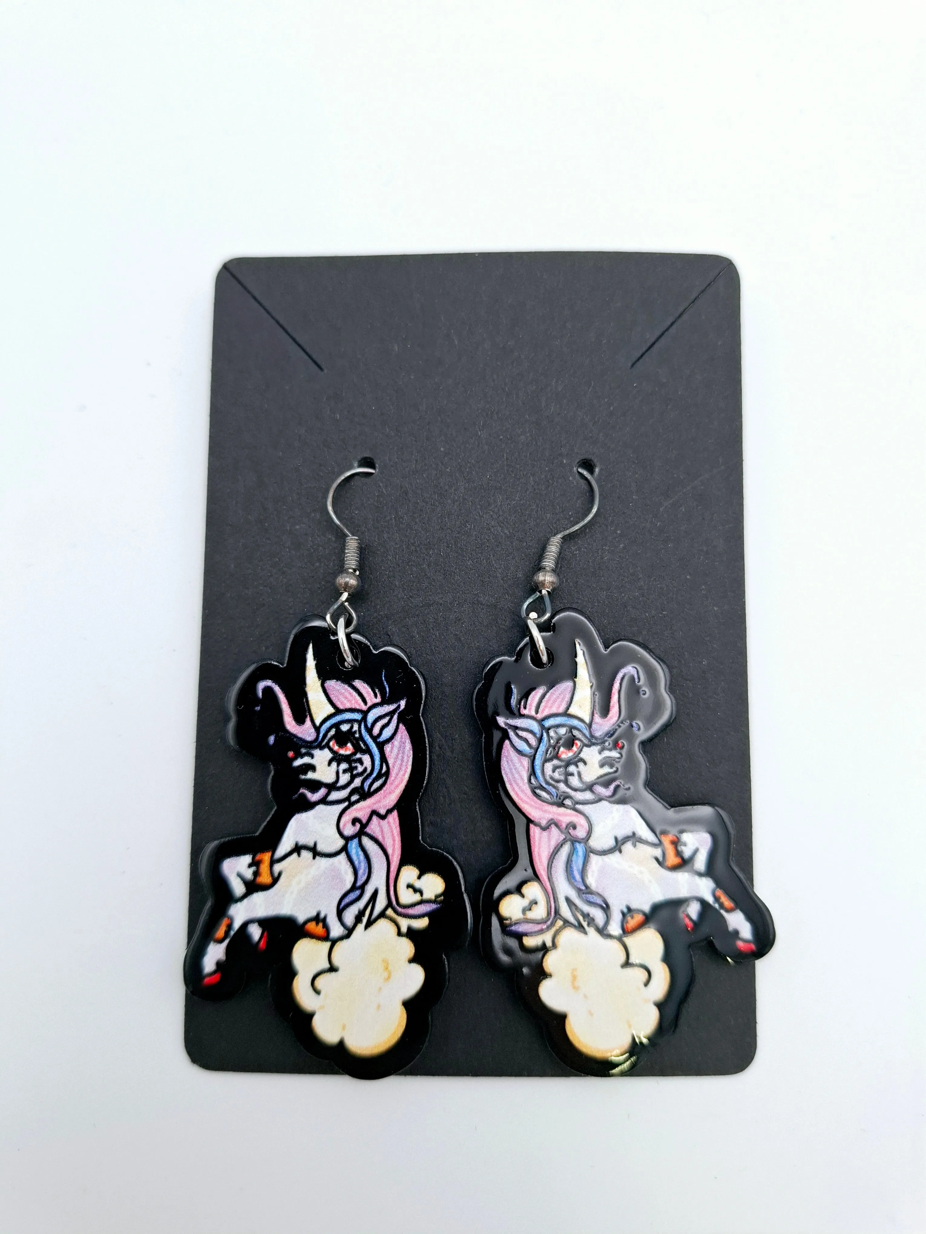 Zombie Unicorn Earrings