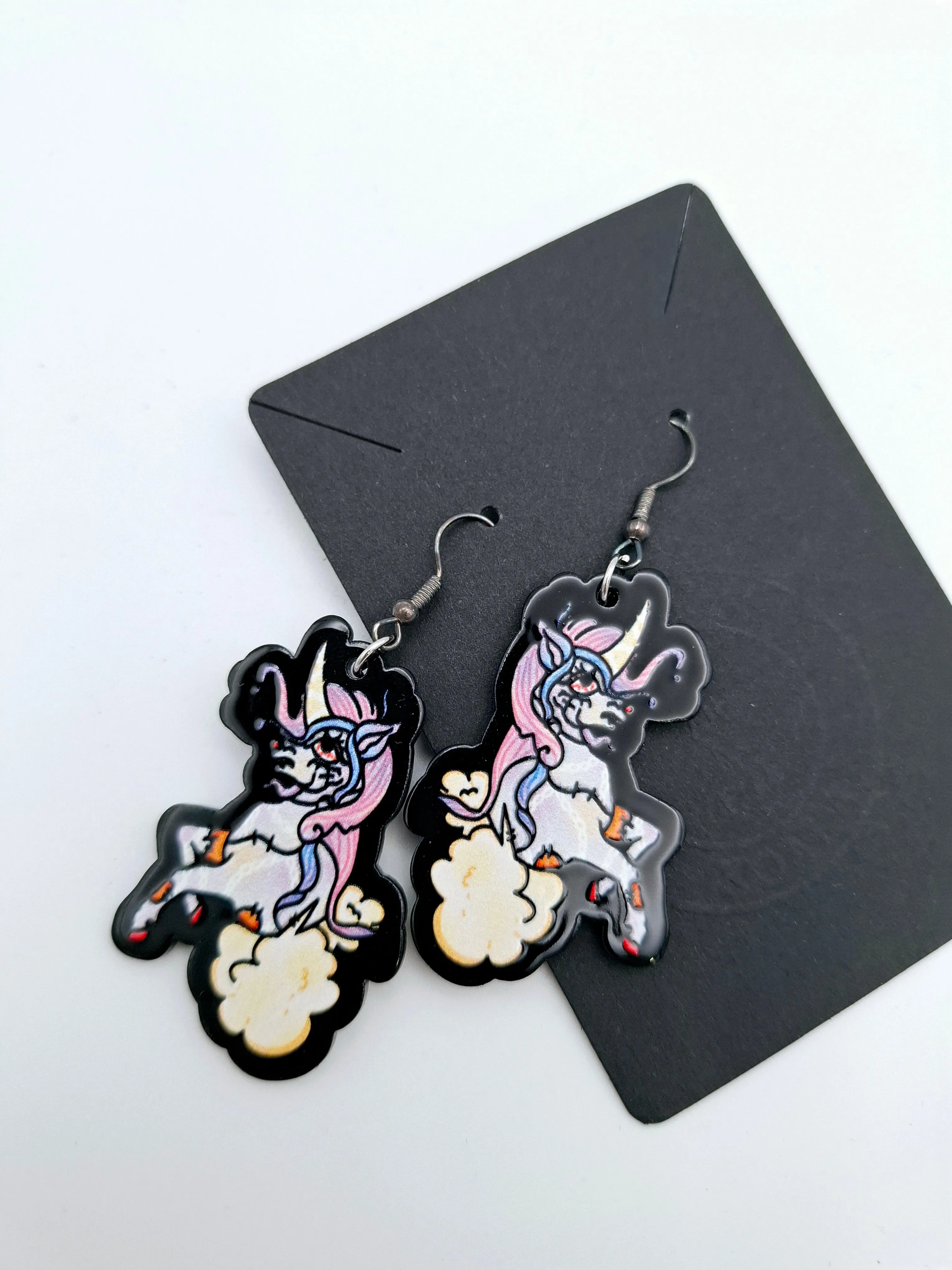 Zombie Unicorn Earrings